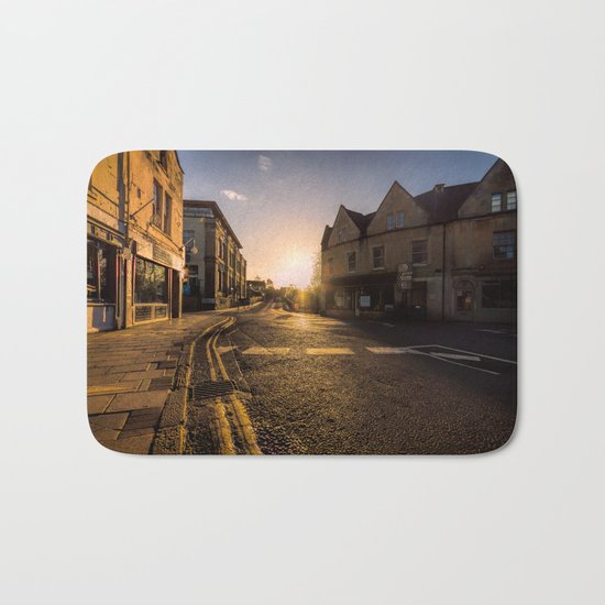 On my way sunset Bath Mat