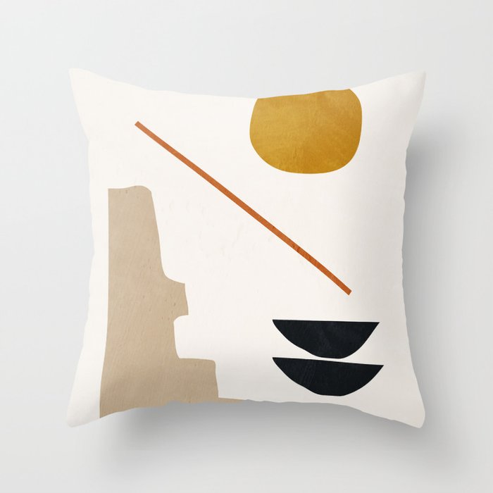 abstract minimal 6 Throw Pillow