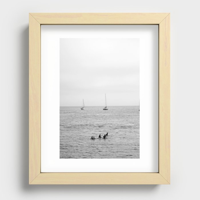 Waiting Recessed Framed Print