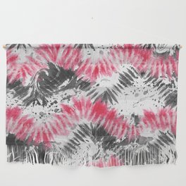 Pink Black Tie Dye Wall Hanging