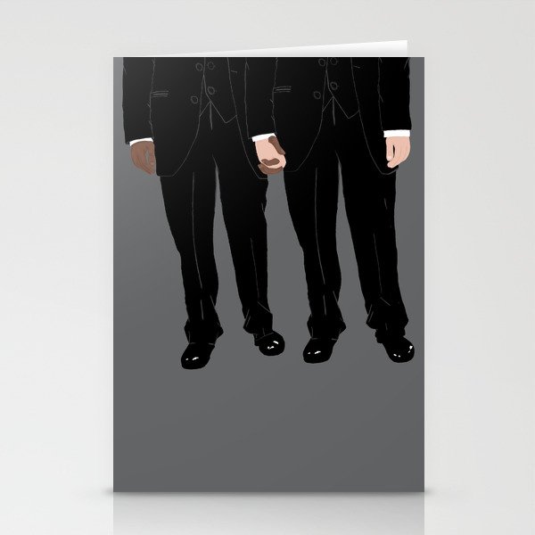 Interracial Gay Couple. Married. Wedding. Anniversary. Congratulations. Stationery Cards