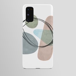 Abstract blob art with chalk texture Android Case