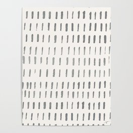 Minimal Brush Strokes- Coordinating Pattern Poster