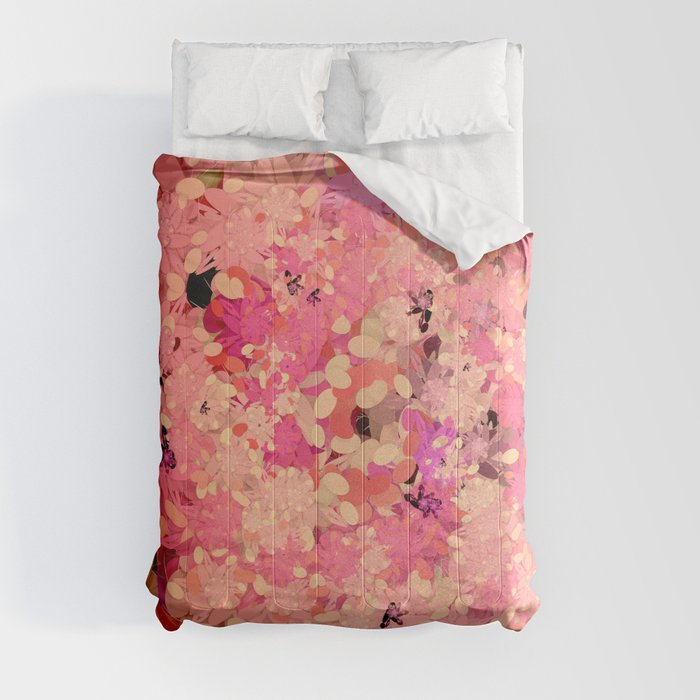 Two Different Worlds -- Floral Pattern Comforter