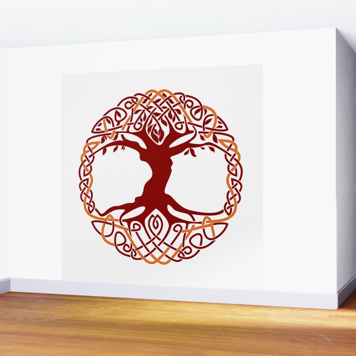 yggdrasil tree of life wall muraldefilemorality | society6