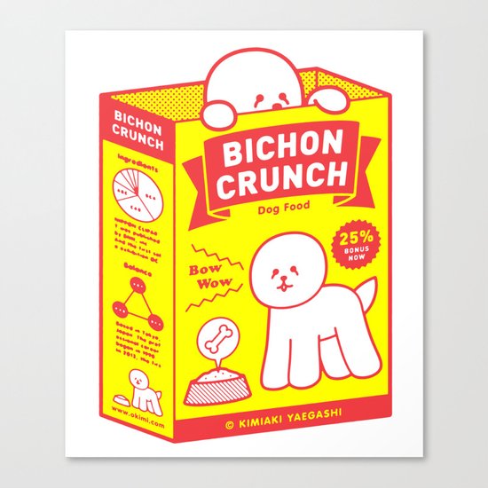 BICHON CRUNCH Canvas Print