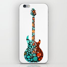 Colorful Mosaic Electric Bass Guitar Art Music iPhone Skin