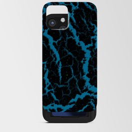 Cracked Space Lava - Sky Blue iPhone Card Case