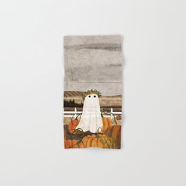 A REAL WITCH FRIENDS HALLOWEEN SET OF 2 BATH HAND TOWELS EMBROIDERED BY LAURA