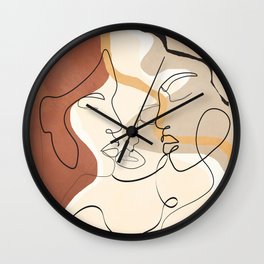 Developed Faces 01 Wall Clock