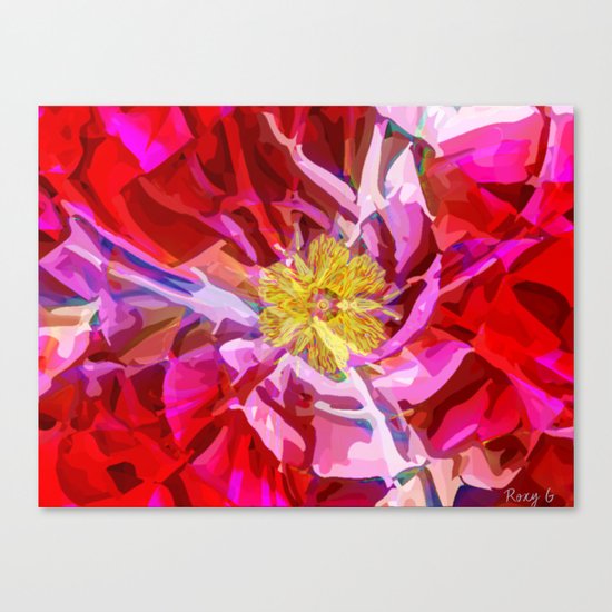 Abstract Flower Canvas Print