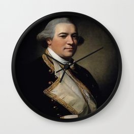 Benjamin West - Portrait of Captain Christopher Codrington Bethell Wall Clock