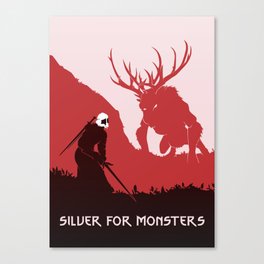 Silver For Monsters Remastered Canvas Print