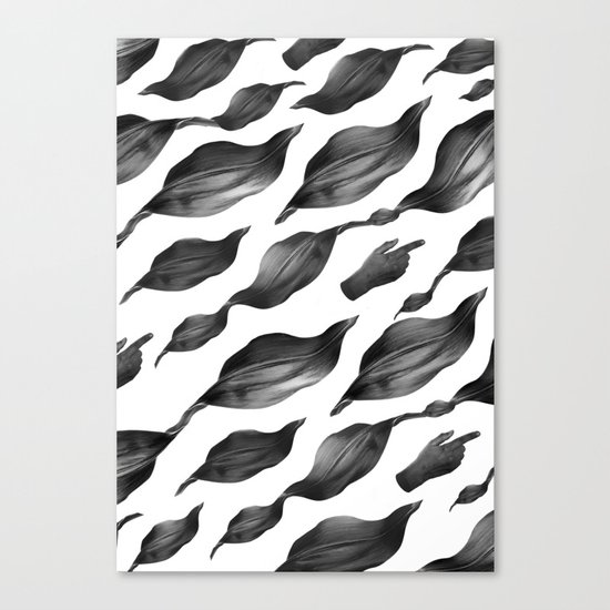 black leaves Canvas Print
