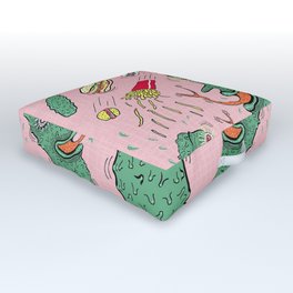 Pickle Boy and the Sandwiches Outdoor Floor Cushion