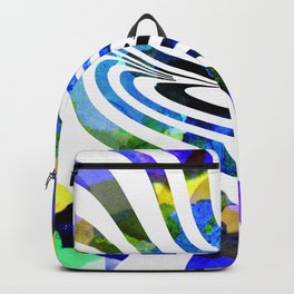 Vertigo Backpack | Geometric, Lines, Digital, Graphicdesign, Vertigo, Watercolor, Colourful 