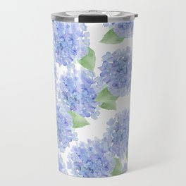 Elegant lavender lilac watercolor hydrangea floral Travel Mug