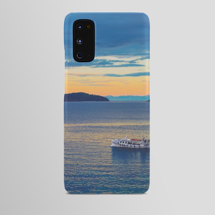 Achladies Beach, Achladias, Greece, Ocean Sunset Android Case