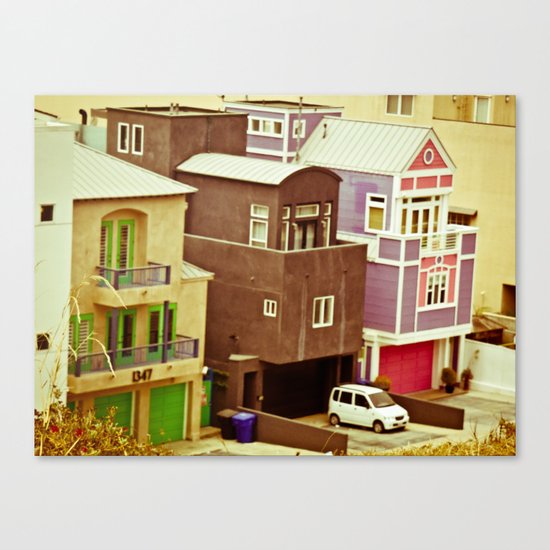 Colorful Condos Canvas Print
