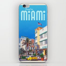 Travel to Miami iPhone Skin