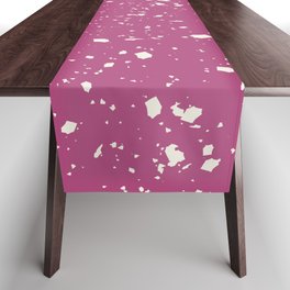 Magenta Terrazzo Seamless Pattern Table Runner