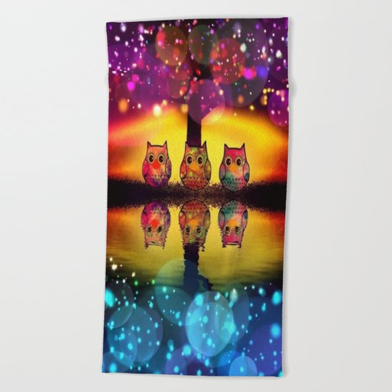 owl-37 Beach Towel