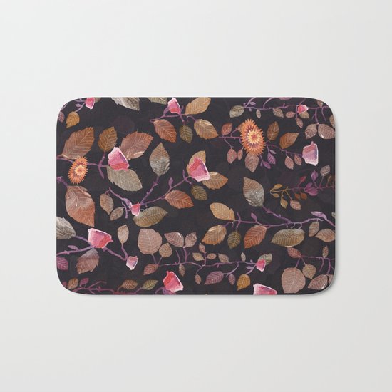 almost pink leaves? garden Bath Mat