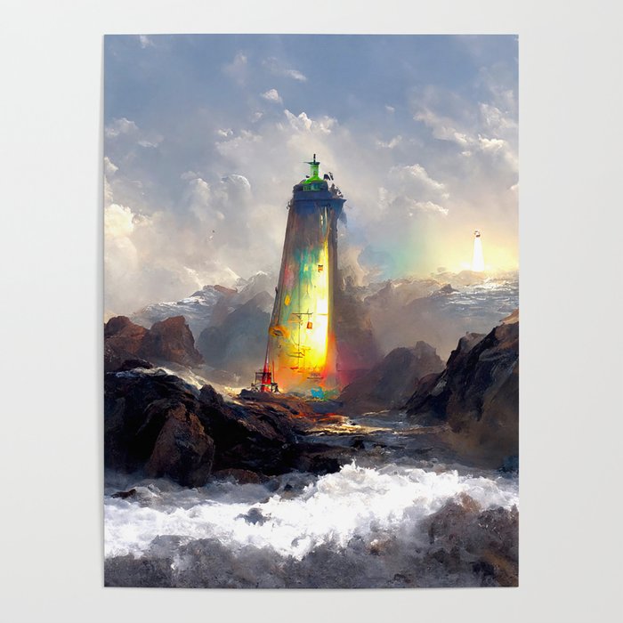 Lighthouse Art - A Ray of Light B Poster