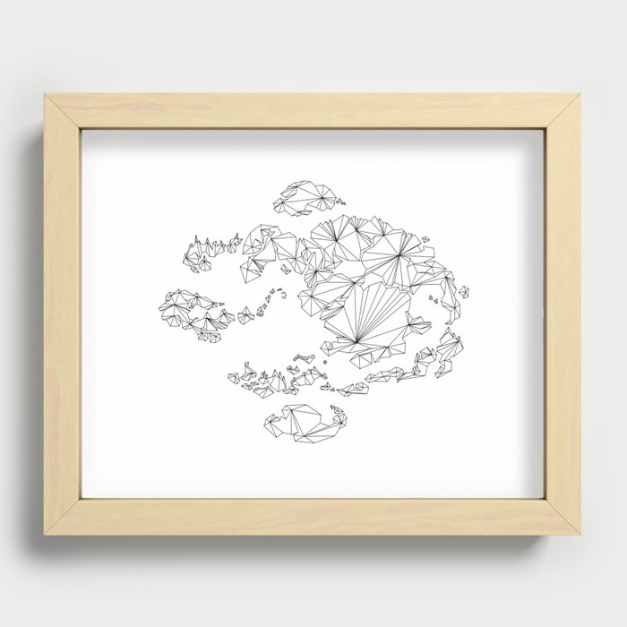 Avatar the Last Airbender: Map (Line) Recessed Framed Print