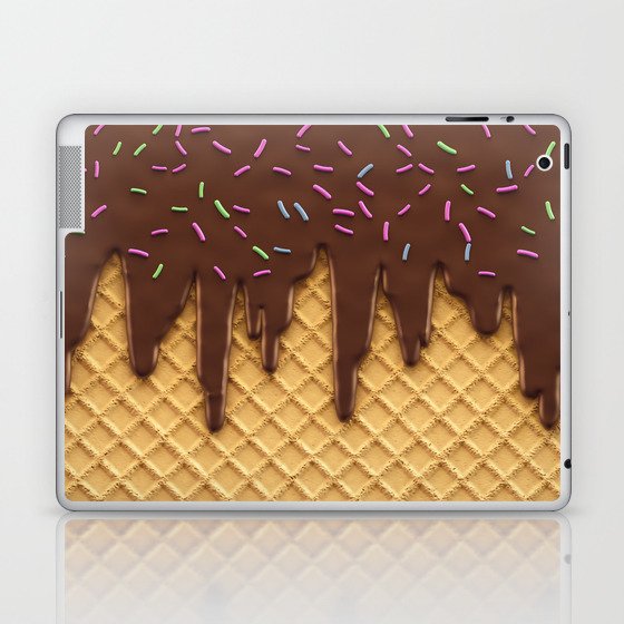 Melting Chocolate Lover Ice Cream Sweet Tooth Candy Laptop & iPad Skin