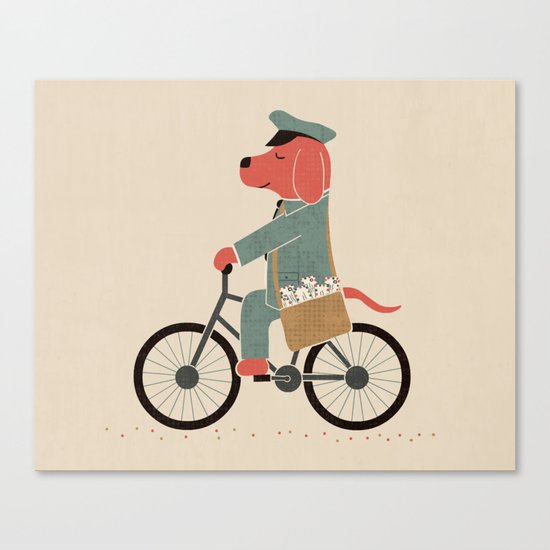 Postdog Canvas Print