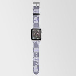 Warped Checkerboard Grid Illustration Apple Watch Band