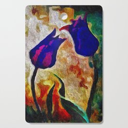 Purple Tulips ..  Cutting Board