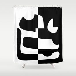 Abstract Figure 01 Shower Curtain