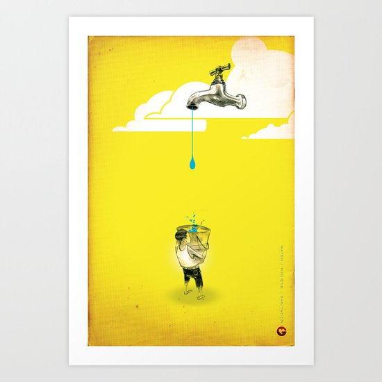 Glue Network Print Series "Water / Hygiene / Sanitation" Art Print