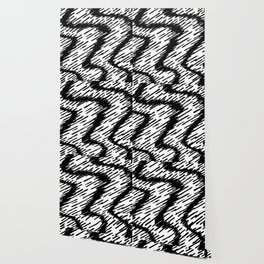 Black and White swirls pattern, Line abstract splatter Digital Illustration Background Wallpaper