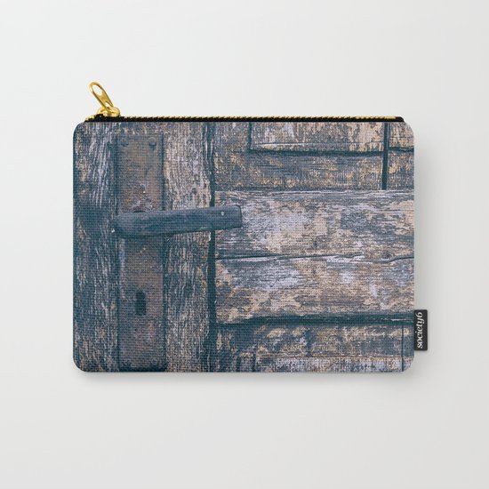 Weathered Wooden Door Carry-All Pouch