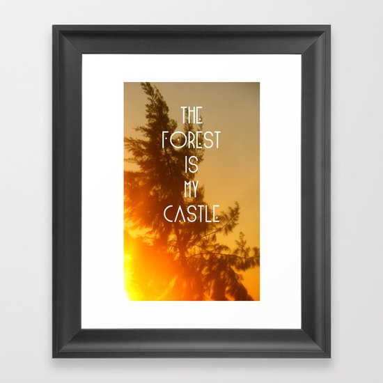 The forest Framed Art Print