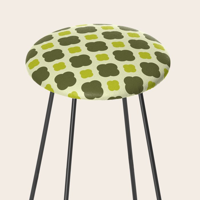 Quatrefoil Olive And Chartreuse Counter Stool By Thomandthali Quatrefoil Olive And Chartreuse Counter Stool