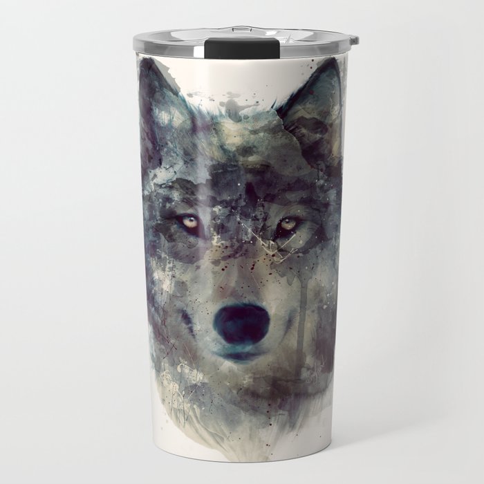 Wolf // Persevere  Travel Mug