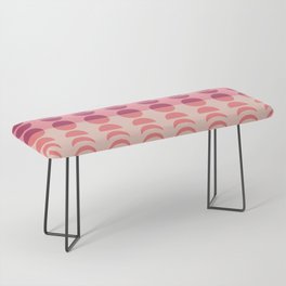 Moon Phases 20 in Coral Purple Beige Pink Bench