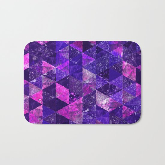 Abstract Geometric Background #18 Bath Mat