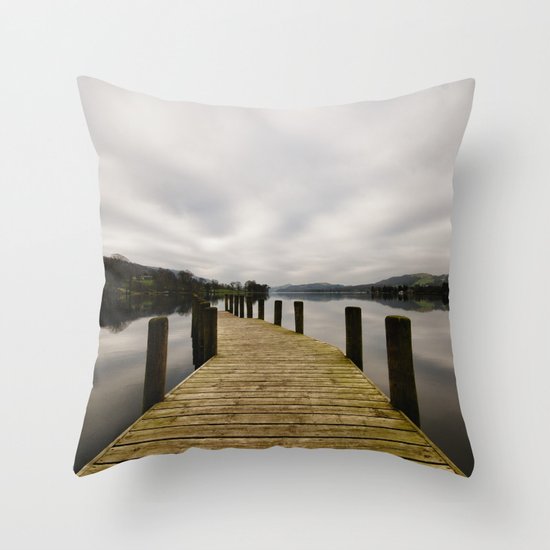 Coniston Water Throw Pillow