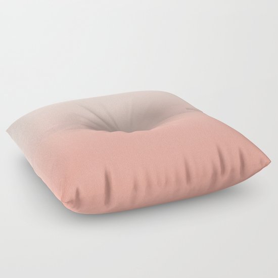 Ombre pastel fade peach blush coral gender neutral basic canvas art print minimalist Floor ...