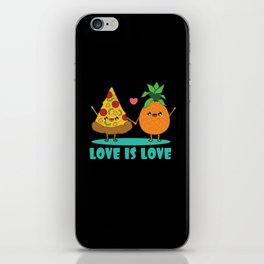 Love Cute Pride Pineapple Pizza iPhone Skin