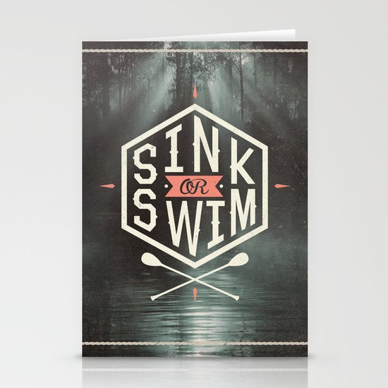SINK OR SWIM Stationery Cards