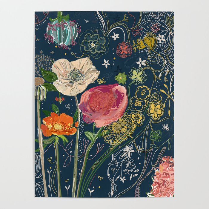 Flower Jungle Poster