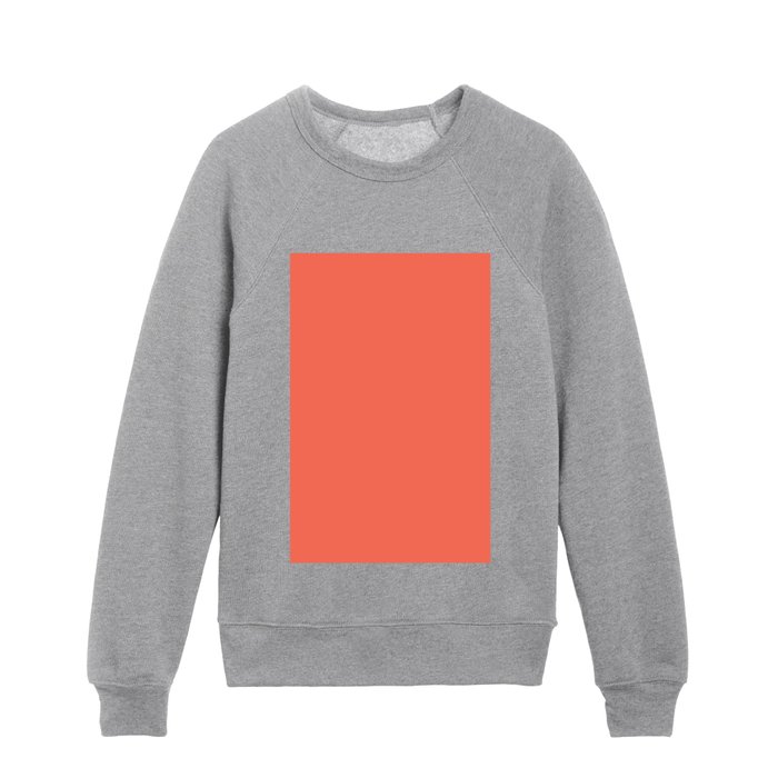 warm coral Kids Crewneck