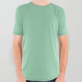 Menthol Green All Over Graphic Tee