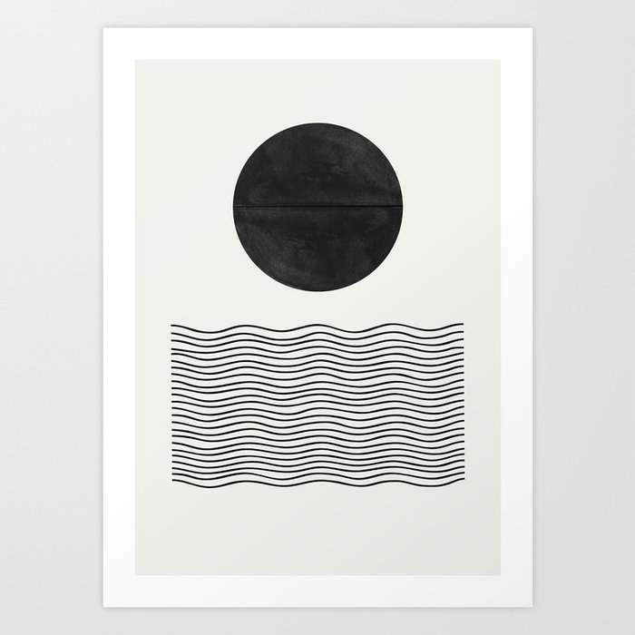 Modern Waves Art Print